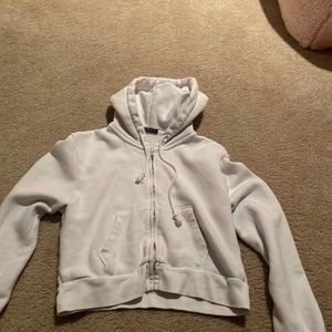 White Brandy Melville Crystal Hoodie